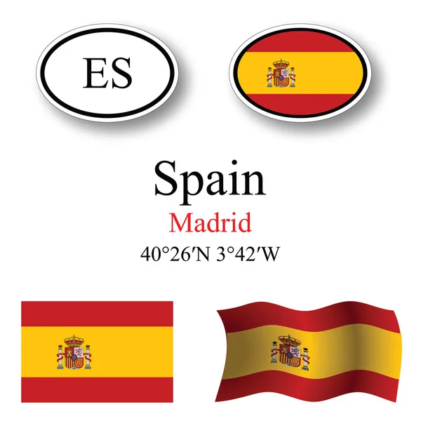 Spanien ikoner set — Stockfoto