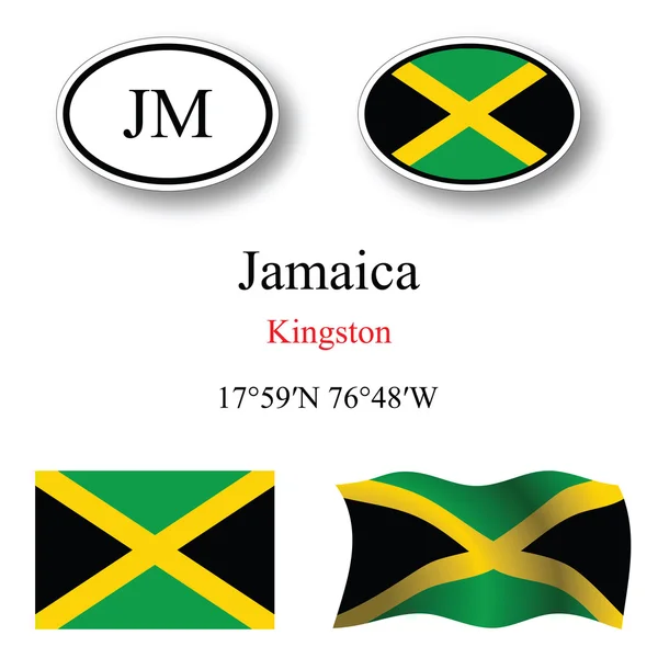 Набор иконок Ямайки — стоковое фото