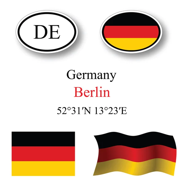 Duitsland icons set — Stockfoto