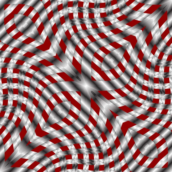 Wellenförmige rote Quadrate — Stockvektor