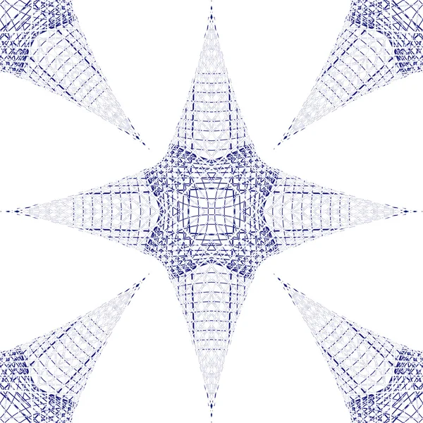 Bleu 3D étoiles fond — Image vectorielle