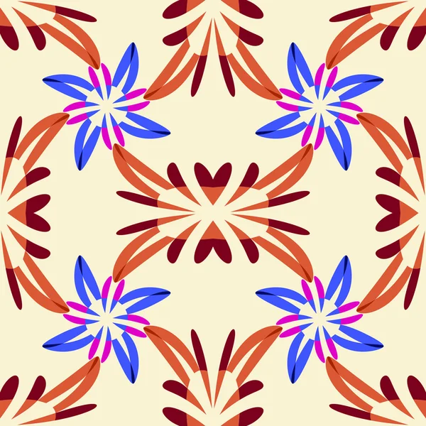 Barevné květy vzor — Stockový vektor