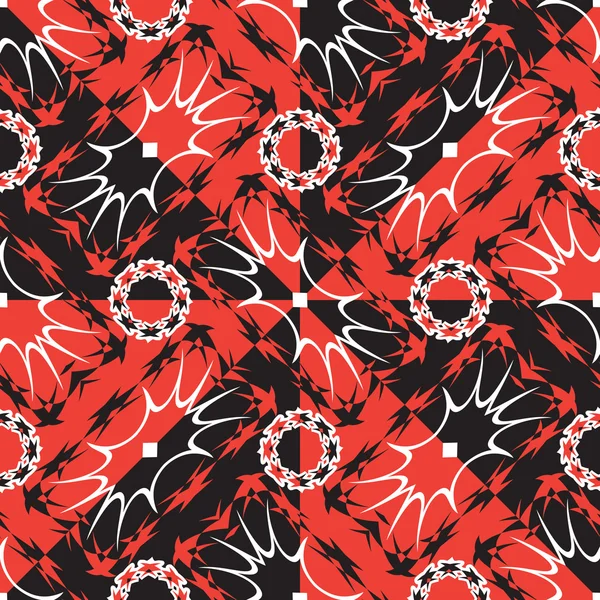 Complexe golvende rode en zwarte textuur — Stockvector