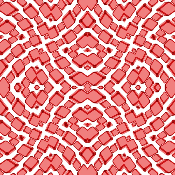 赤は、抽象的なパターンを乗 — ストックベクタ