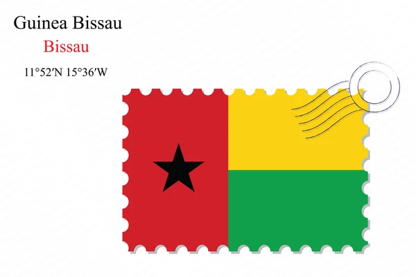 Guinea bissau stamp design — Stock Vector