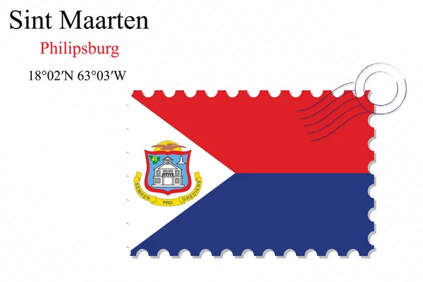 Saint martin stempel ontwerp — Stockvector