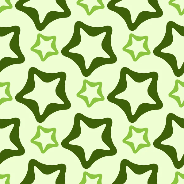 Motif étoiles arrondies — Image vectorielle