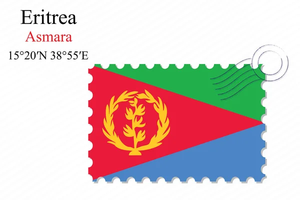 Eritrea stamp design — Stock Vector