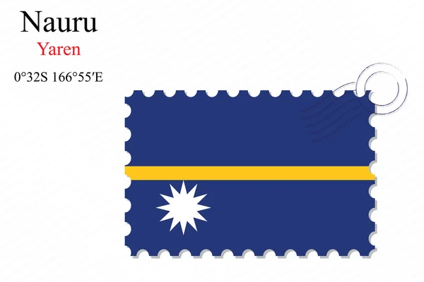 Diseño de sello nauru — Vector de stock