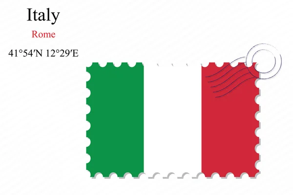Návrh razítka Itálie — Stockový vektor