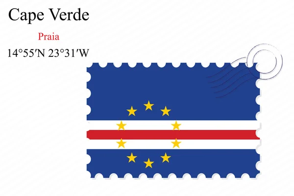 Cape verde stamp design — Stock Vector