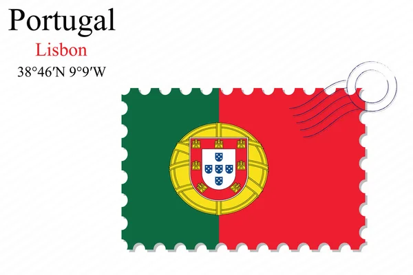 Portugal stämpel design — Stock vektor