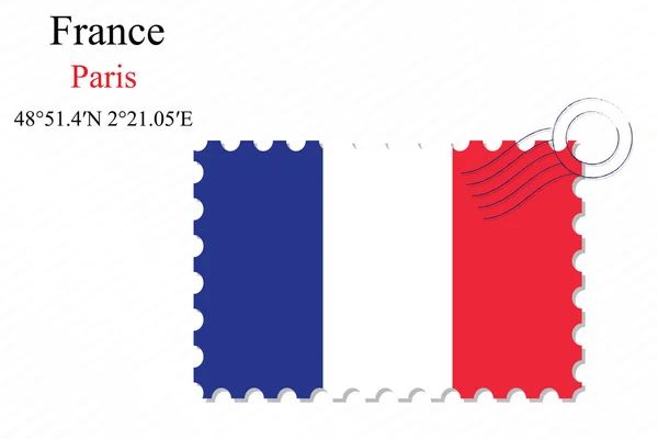 France stamp design — Stock Vector