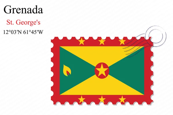 Grenada stamp design — Stock Vector