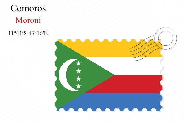 Comoros stamp design — Stock Vector