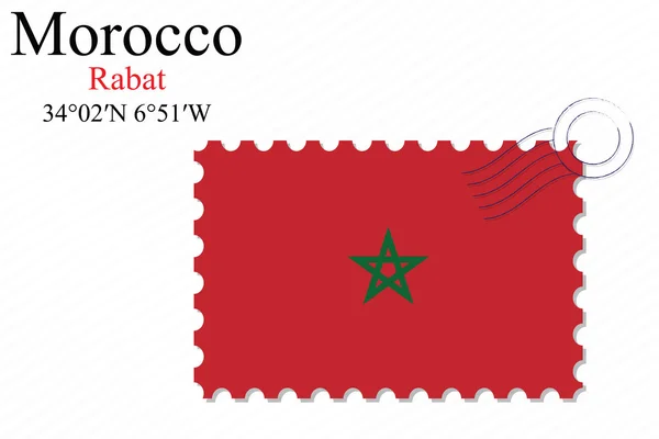 Morocco stamp design — Stock Vector