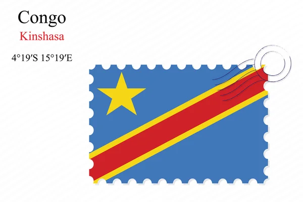 Congo stamp design — Stock Vector