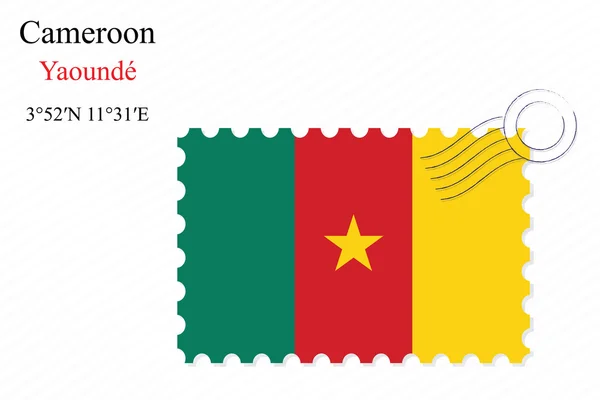 Cameroon stamp design — Stock Vector