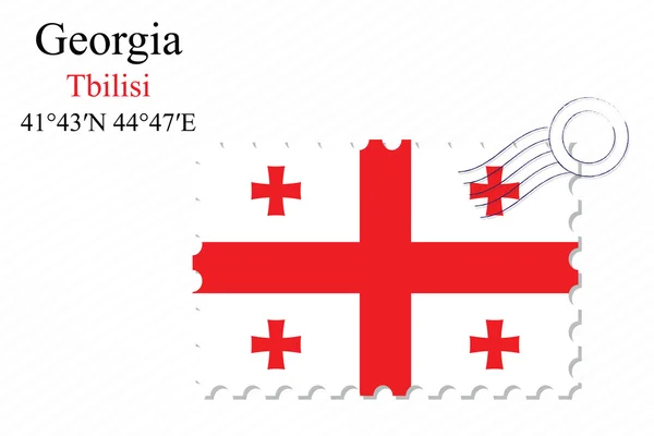 Grúzia bélyegző design — Stock Vector