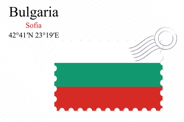 Bulgaria stamp design — Stock Vector