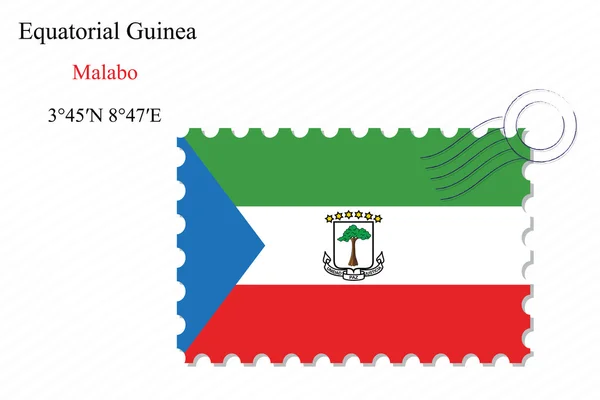 Äquatorialguinea-Briefmarkendesign — Stockvektor