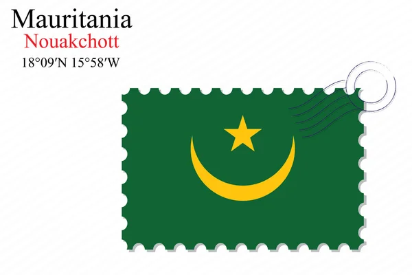 Mauritania stamp design — Stock Vector