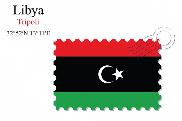 Návrh razítka Libye — Stockový vektor