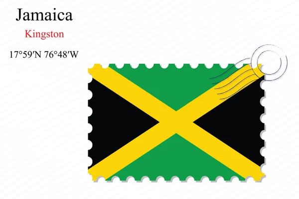 Jamaica stamp design — Stock Vector