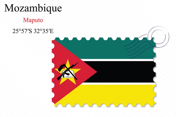 Mozambique stamp design — Stock Vector