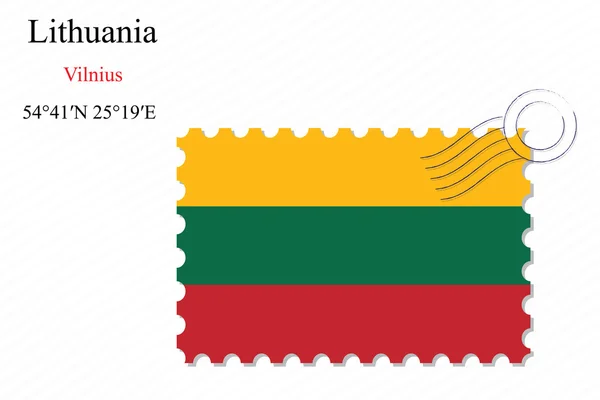Diseño del sello lithuania — Archivo Imágenes Vectoriales