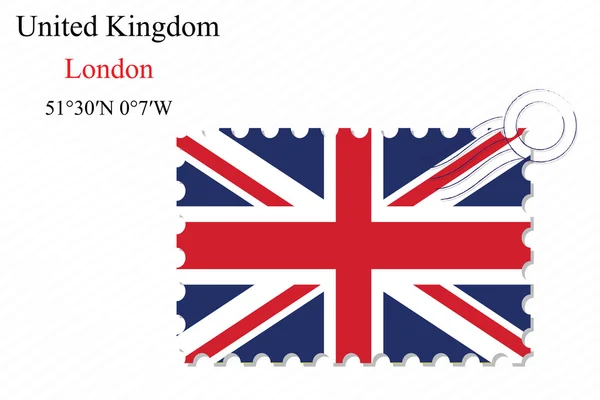 United kingdom stamp design — Stock Vector