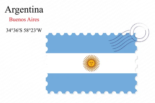 Argentina stamp design — Stock Vector