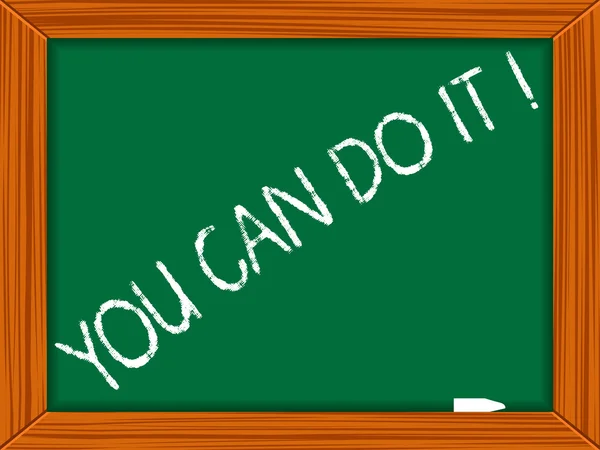 You can do it written on chalkboard — Stock Vector