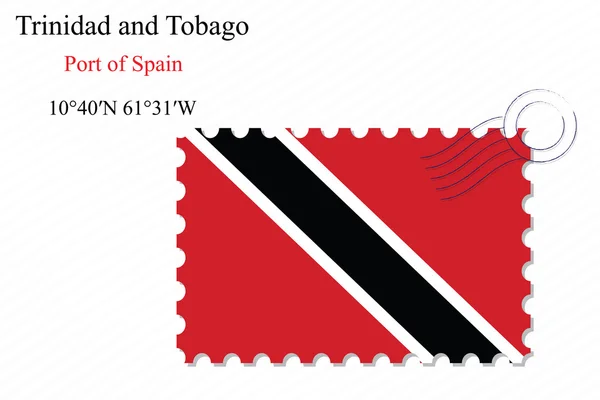 Trinidad and tobago stamp design — Stock Vector