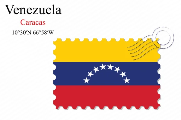 Venezuela stamp design — Stock Vector