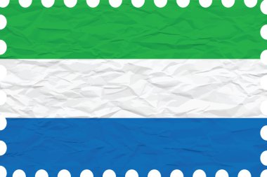 buruşuk kağıt sierra leone damgası