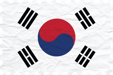 buruşuk kağıt Güney Kore damgası