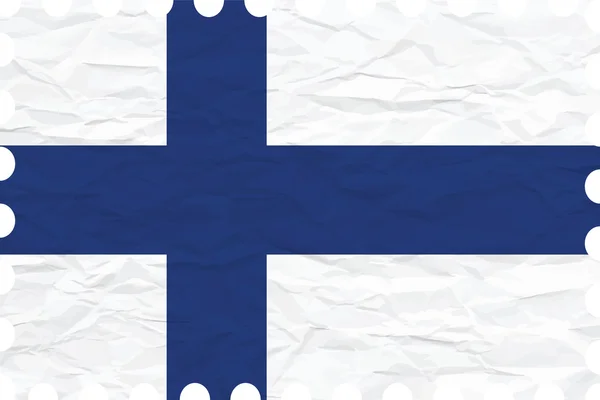 Carta stropicciata finland timbro — Vettoriale Stock