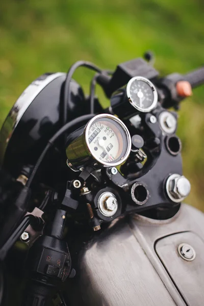 vintage motorcycle dashboard