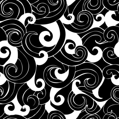 Sorunsuz arka plan. Siyah ve beyaz.