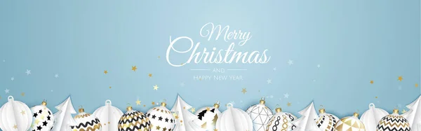 Frohe Weihnachten Hintergrund mit weihnachtlichem Element. Vektorillustration — Stockvektor
