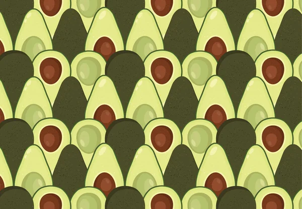 Фон с Авокадо. Векторный авокадо. Векторная текстура для текстиля, оберточной бумаги, упаковки. — стоковый вектор