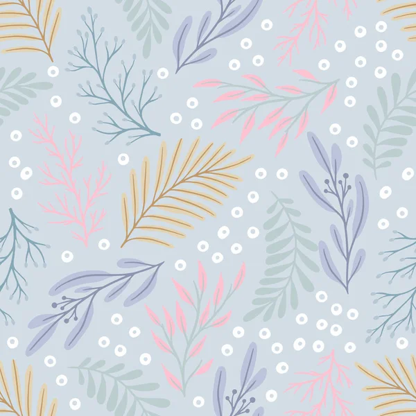Floral nahtlose Muster. Vektor-Design für Papier, Einband, Stoff, Inneneinrichtung — Stockvektor