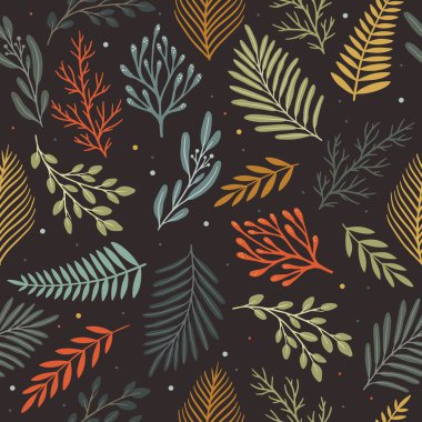 Çiçeksiz desenler. Kağıt, kapak, kumaş, iç dekorasyon için vektör tasarımı