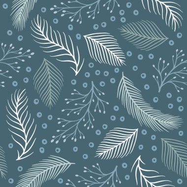 Bahçe çiçeği, bitkiler, botanik, kapak, kumaş ve iç dekorasyon için kusursuz desenli vektör tasarımı. Bitki dalıyla şirin desen.