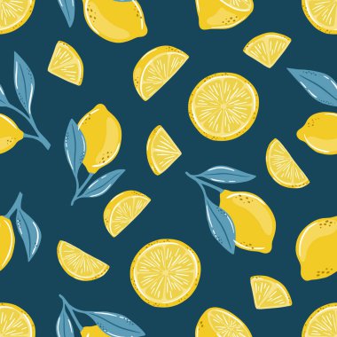 Yeşil yapraklı, kusursuz çiçek deseni. Tekstil duvar kağıdı posterleri için mükemmel..