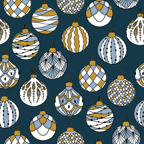 Patrón de árbol de navidad sin costuras para tarjetas de felicitación, papeles de embalaje. Patrón de invierno sin costuras. — Archivo Imágenes Vectoriales