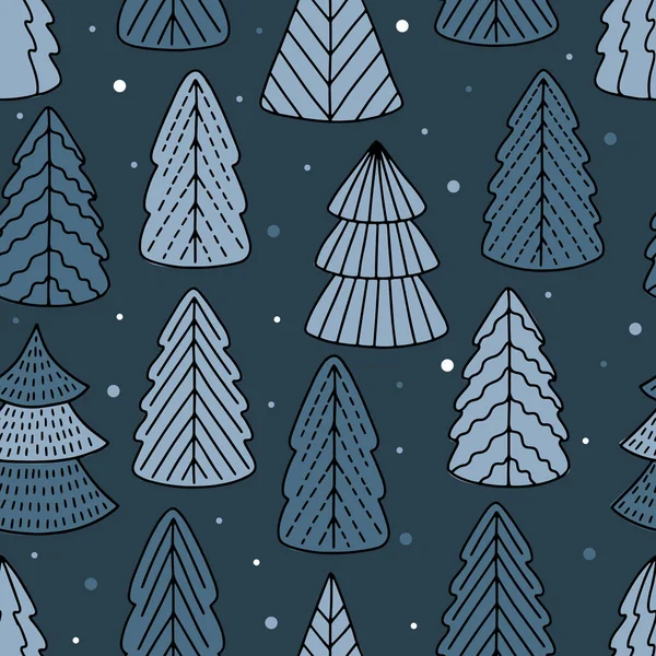 Noël et bonne année modèle sans couture avec des décorations de Noël. — Image vectorielle