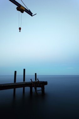 Odessa'daki deniz günbatımı