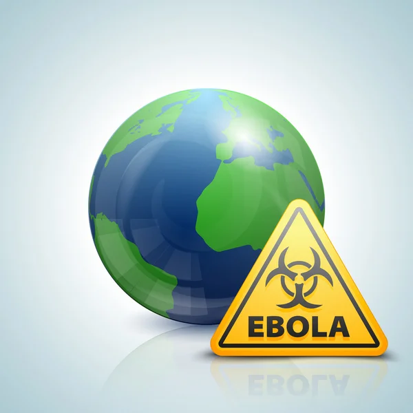 Ebola Hazard sign — Stock Vector